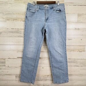 Levi's 505 Jeans Womens Light Wash Straight Leg Denim‎ Pants Size 16M